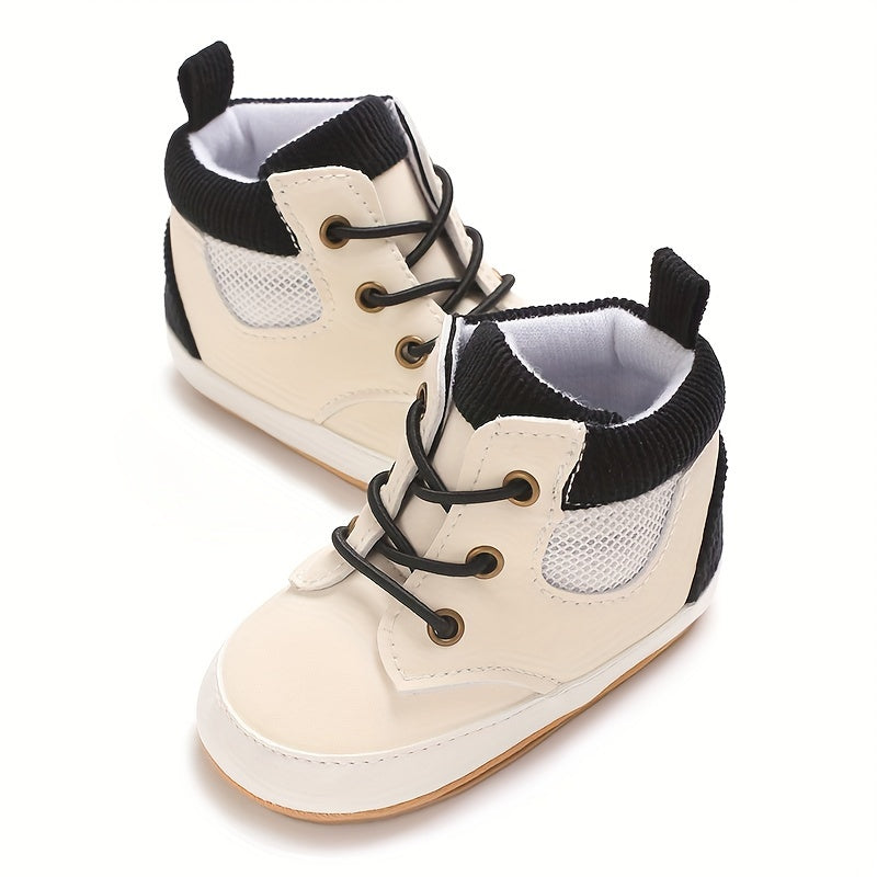 Fashion Trendy British Style Baby Boy High Top