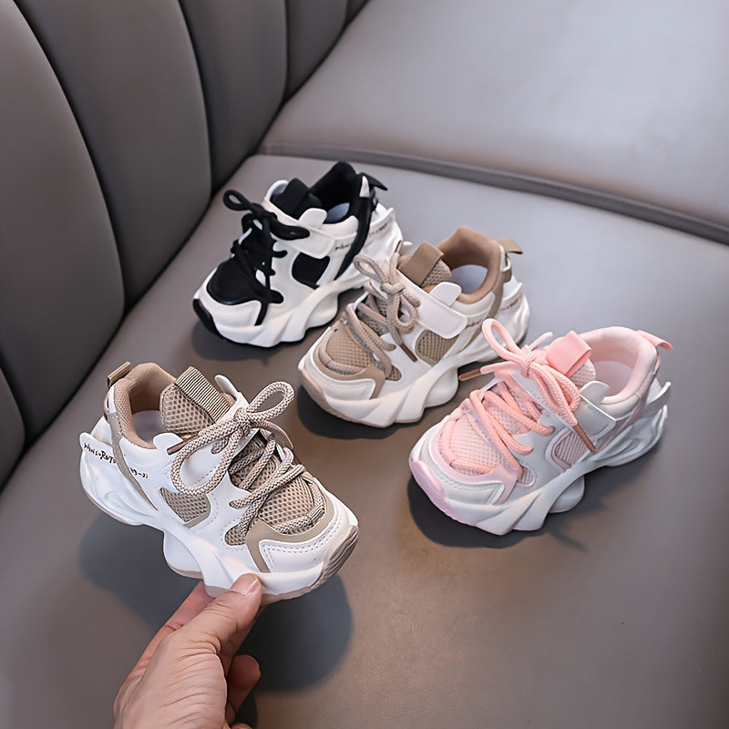 Comfortable Low Top Mesh Sneakers For Baby's, Breathable Wear