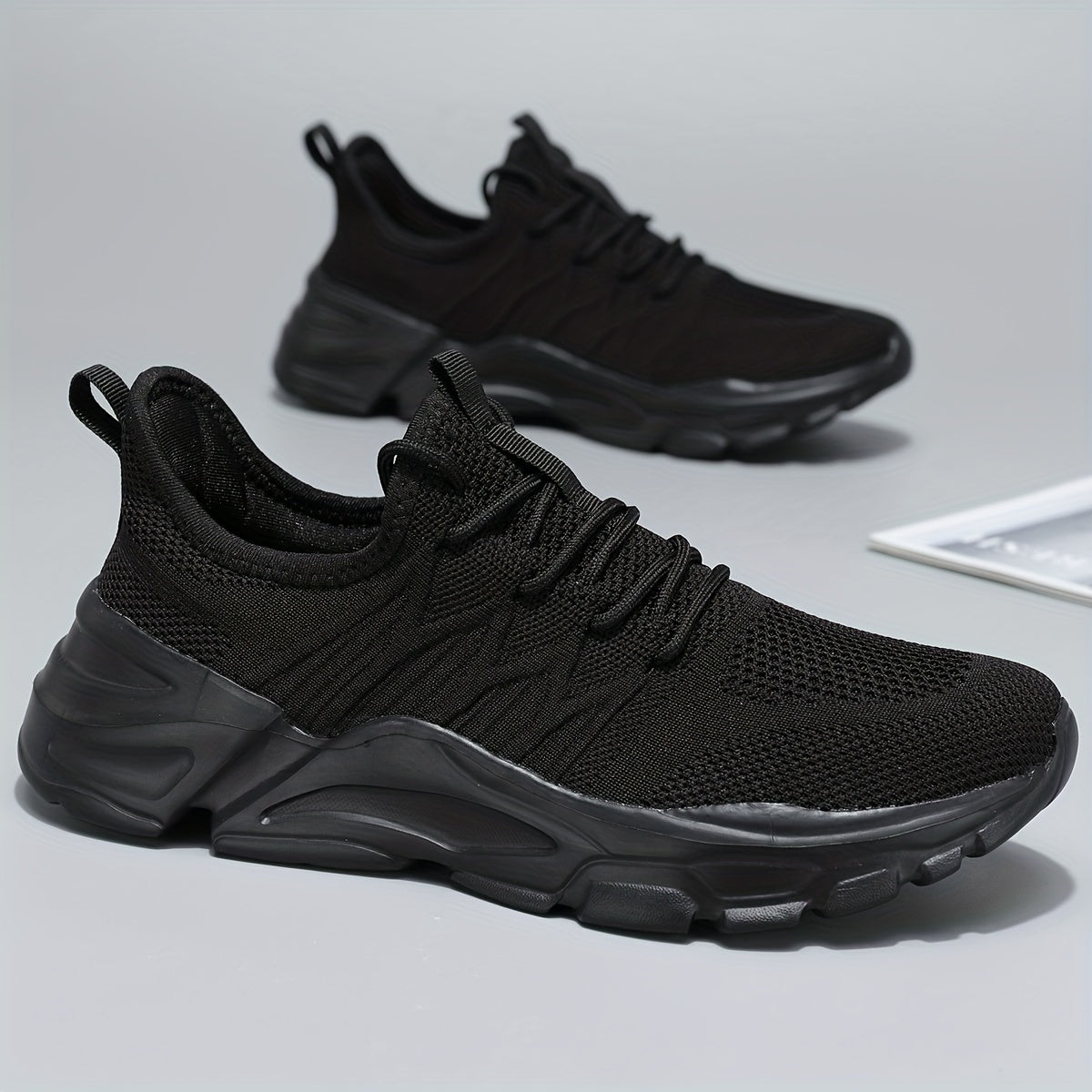 Men's Lace-up Sneakers - Athletic Shoes - Lightweight And Breathable Walking Shoes