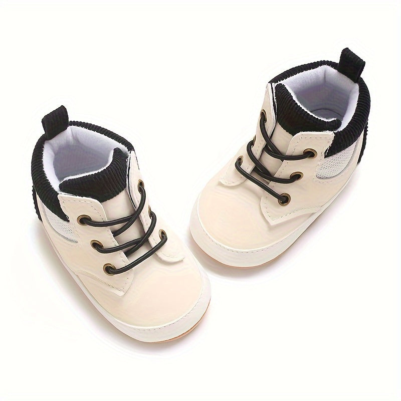 Fashion Trendy British Style Baby Boy High Top