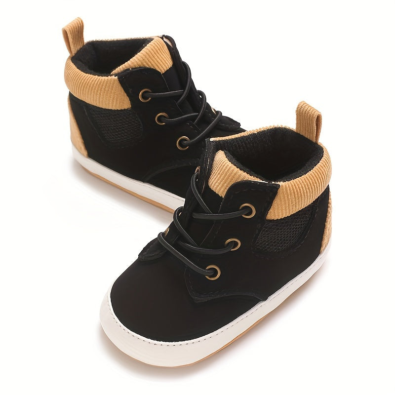 Fashion Trendy British Style Baby Boy High Top