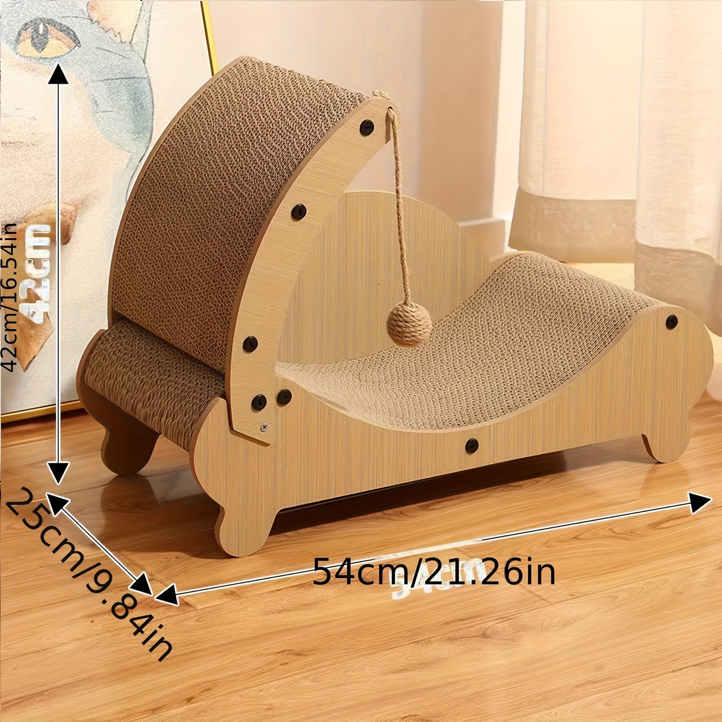 Paperboard Cat Scratching Board with Recliner Bed | Product Universal