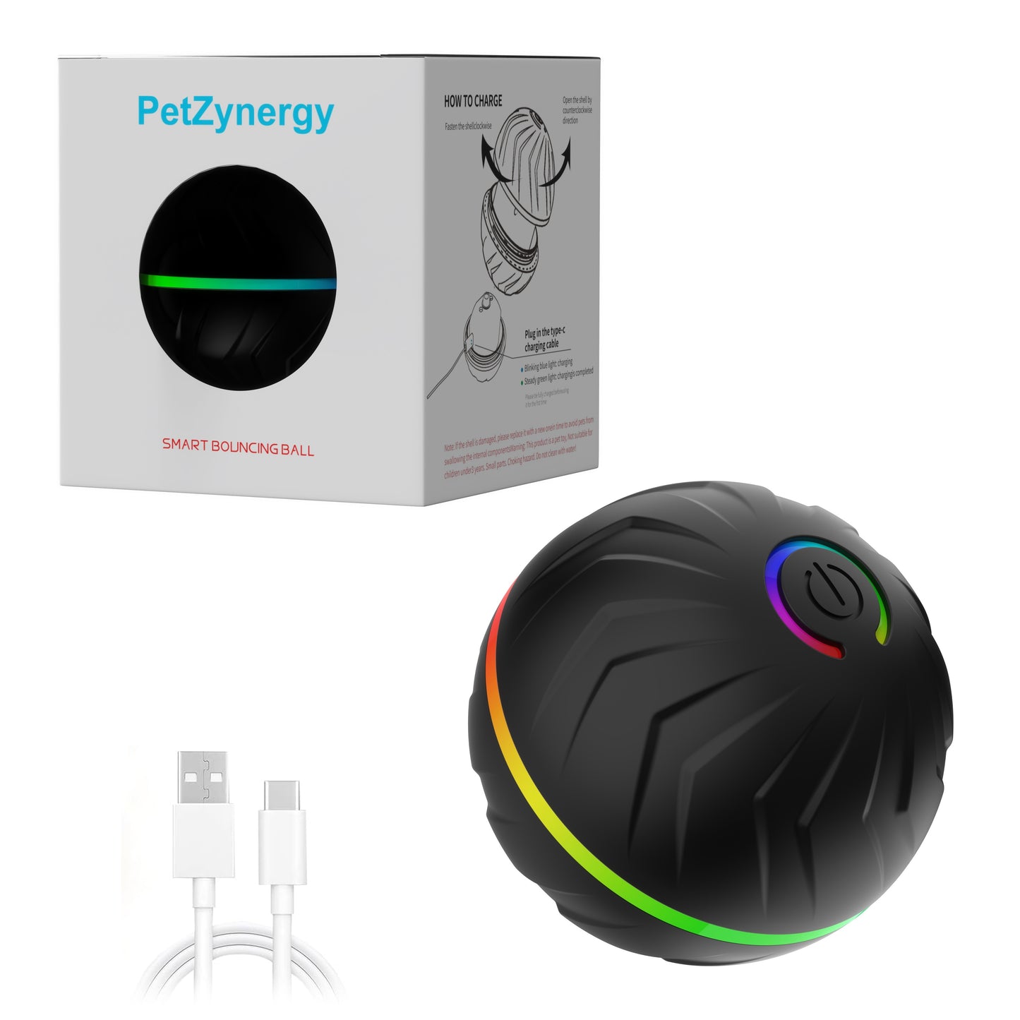 Interactive Bouncing Smart Ball Dog Toy USB Charging  | Product Universal