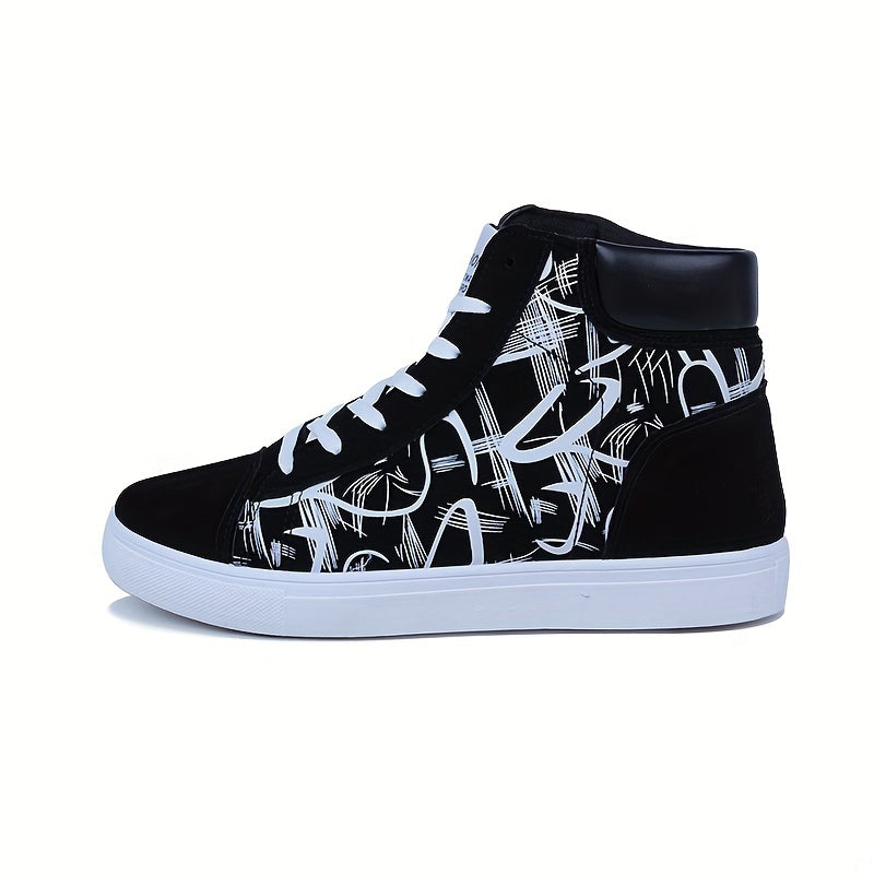 Men's Trendy High Top Skate Shoes.