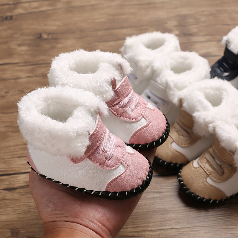 Cozy Winter Baby Boots - Non-Slip, Warm Fleece Lining,