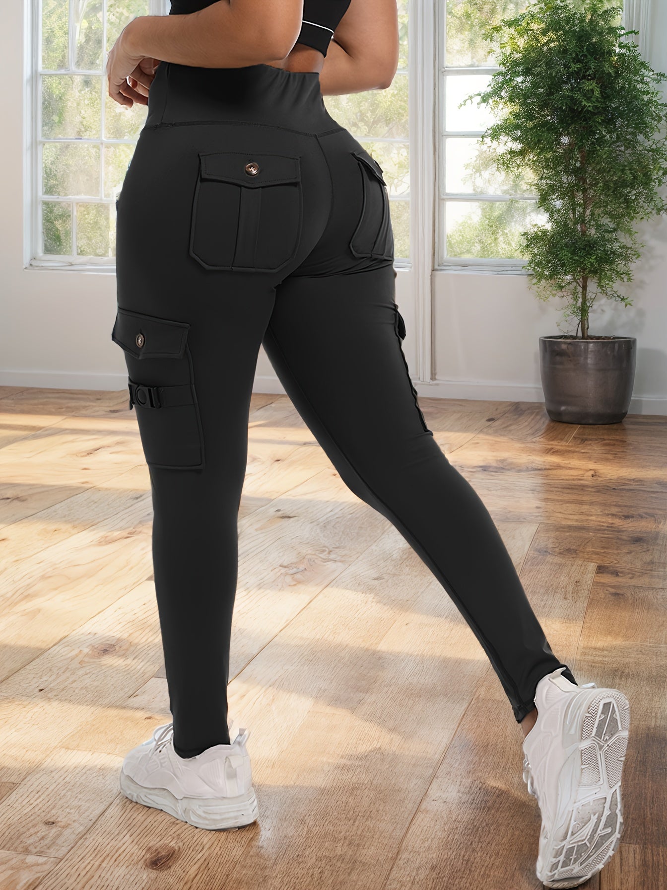 Work Leggings with 4-Button Pockets | Product Universal