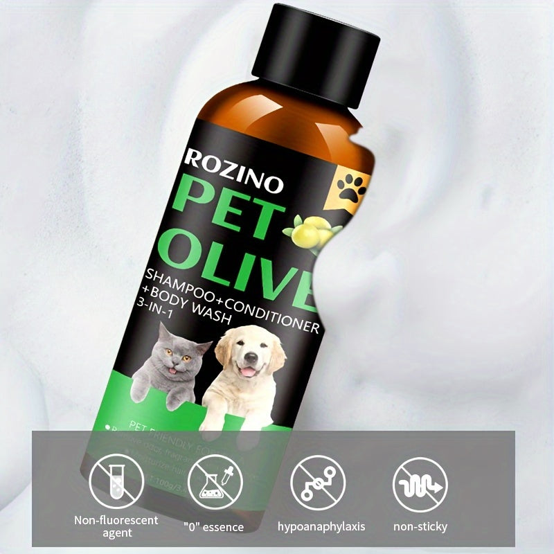 Rozino 3-in-1 Pet Grooming Shampoo Moisturizing Fruit Oil Formula  | Product Universal