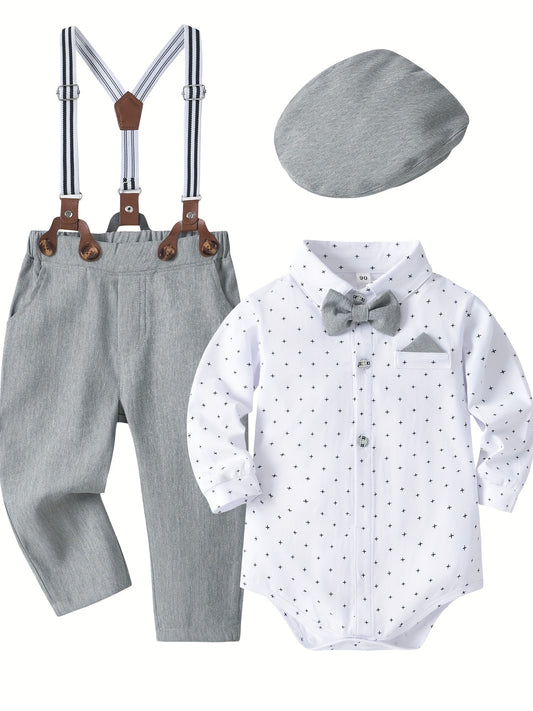 Boy's Suit with Hat And Tie, Gentleman's Dress