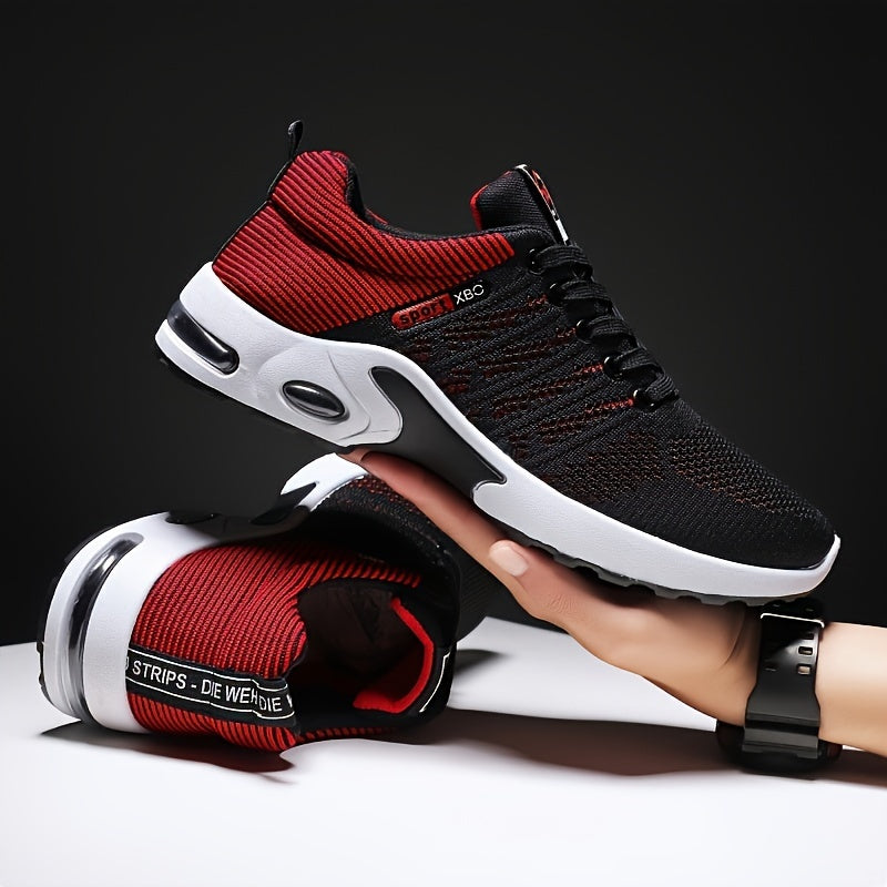 Men's Fashion Braided Knitted Breathable Running Shoes,