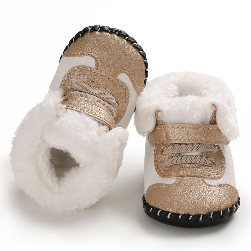 Cozy Winter Baby Boots - Non-Slip, Warm Fleece Lining,