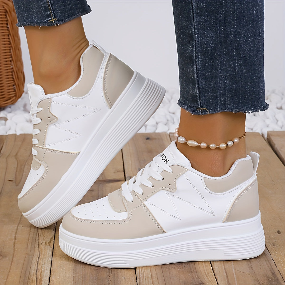 Women's Sneakers, Casual Lace Up Outdoor Shoes