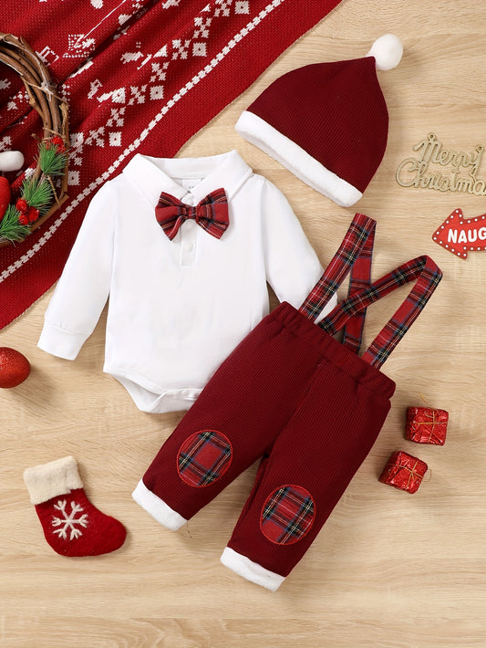 2pcs Infant Boys' Christmas Outfit Set –