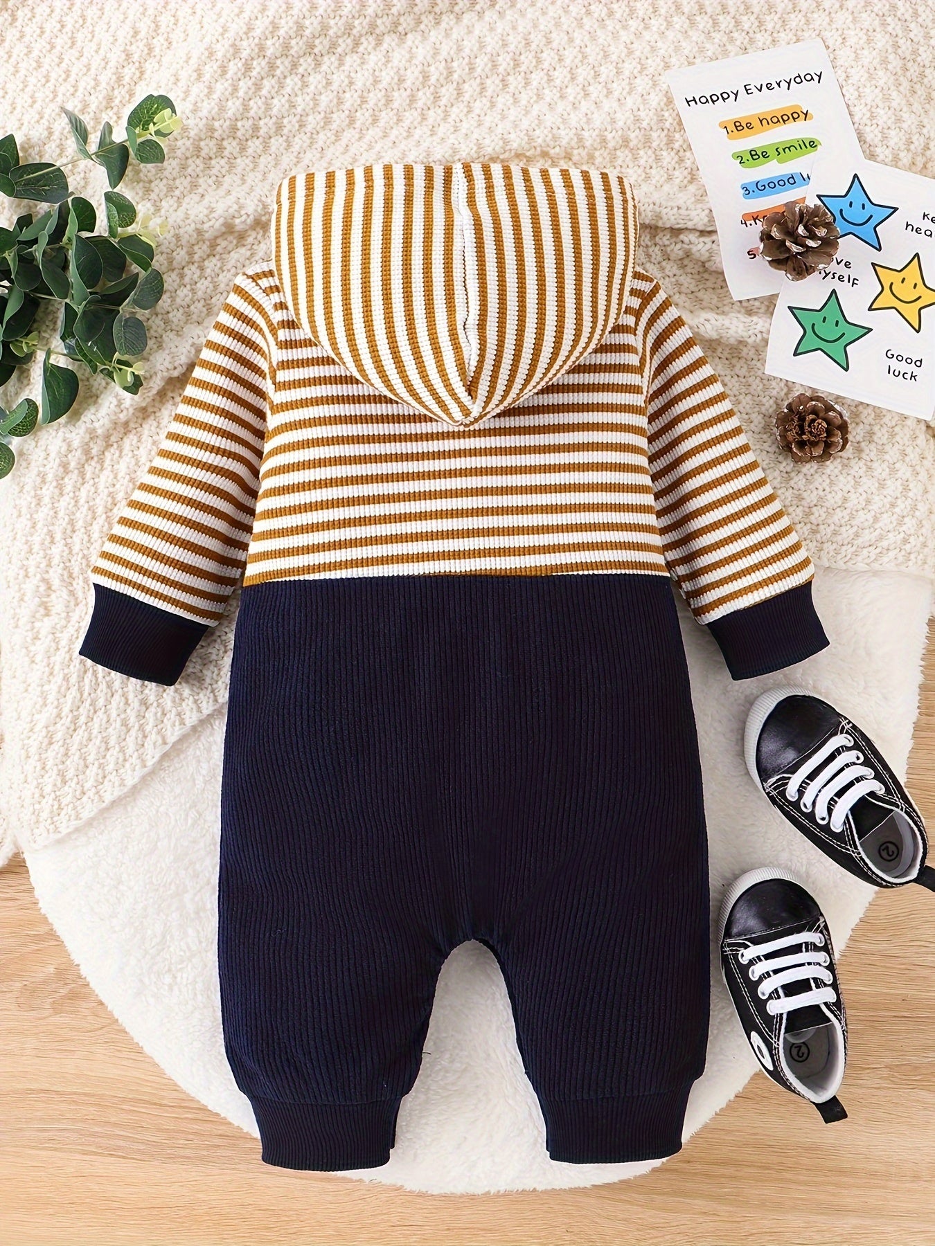 Adorable Bear-Themed Cotton Romper