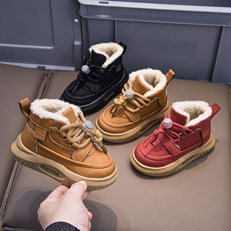 Boots for Kids, Solid Color, Perfect for Fall/Winter Outdoor Fun