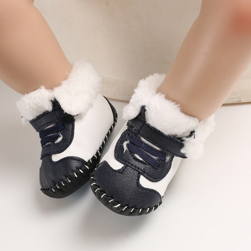 Cozy Winter Baby Boots - Non-Slip, Warm Fleece Lining,