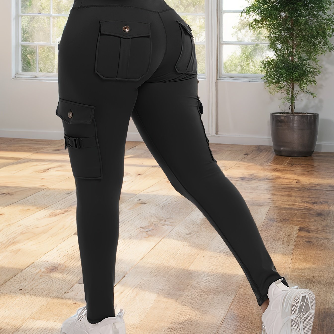 Work Leggings with 4-Button Pockets | Product Universal