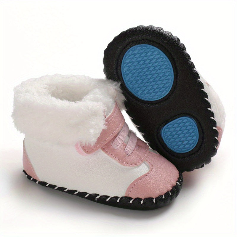 Cozy Winter Baby Boots - Non-Slip, Warm Fleece Lining,