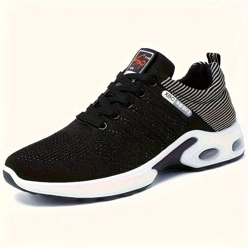 Men's Fashion Braided Knitted Breathable Running Shoes,