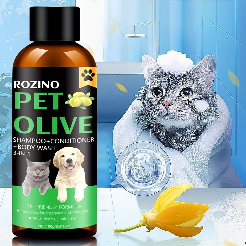 Rozino 3-in-1 Pet Grooming Shampoo Moisturizing Fruit Oil Formula  | Product Universal