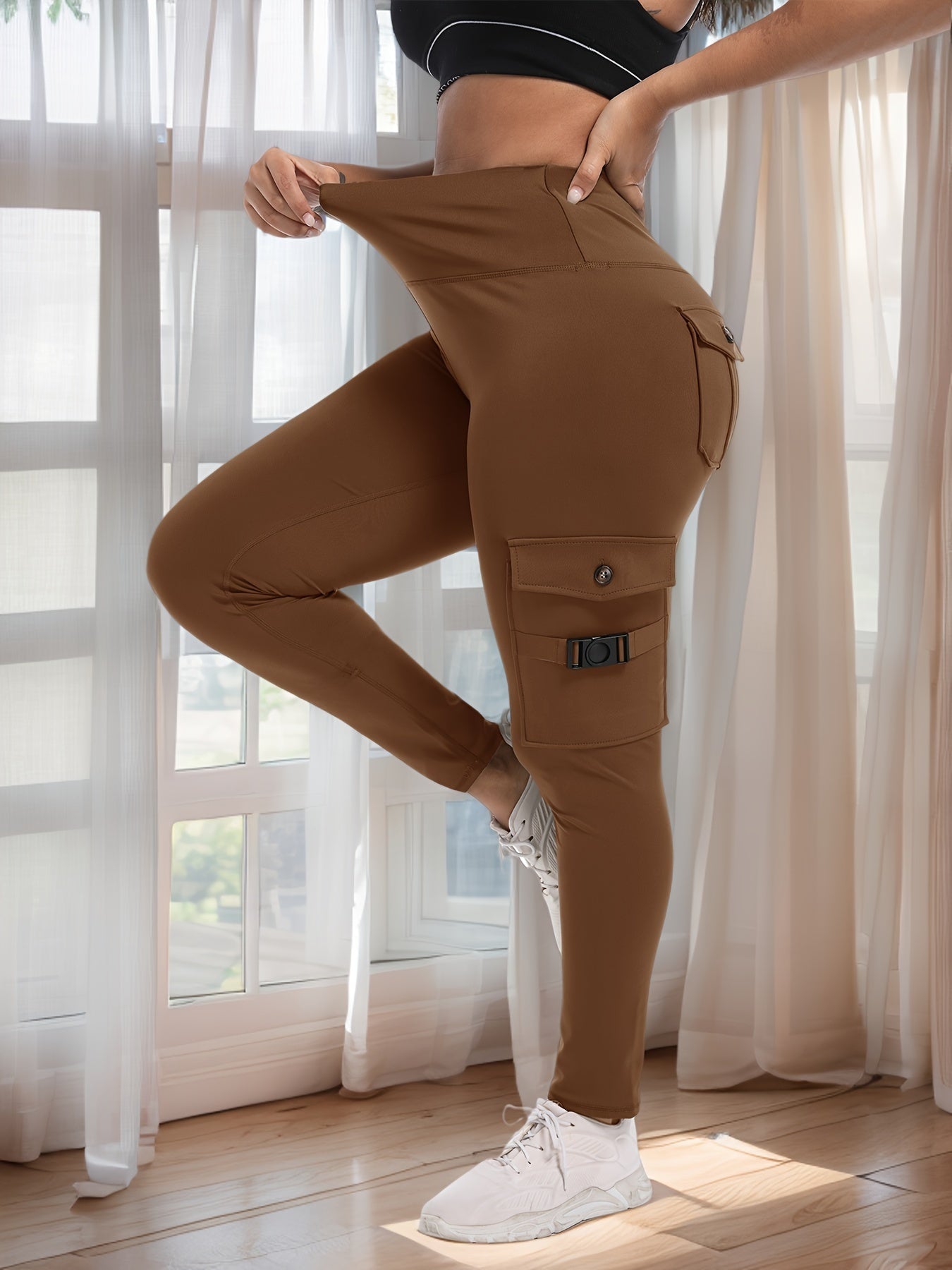 Work Leggings with 4-Button Pockets | Product Universal