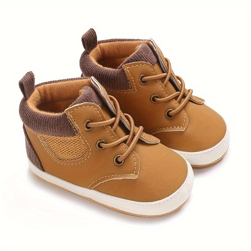 Fashion Trendy British Style Baby Boy High Top