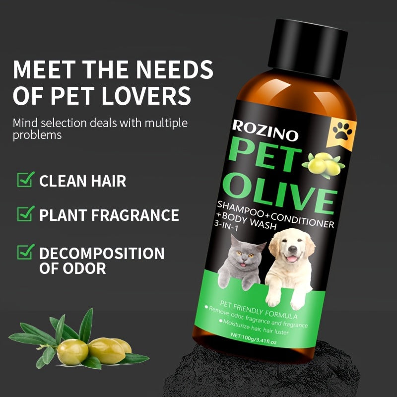 Rozino 3-in-1 Pet Grooming Shampoo Moisturizing Fruit Oil Formula  | Product Universal