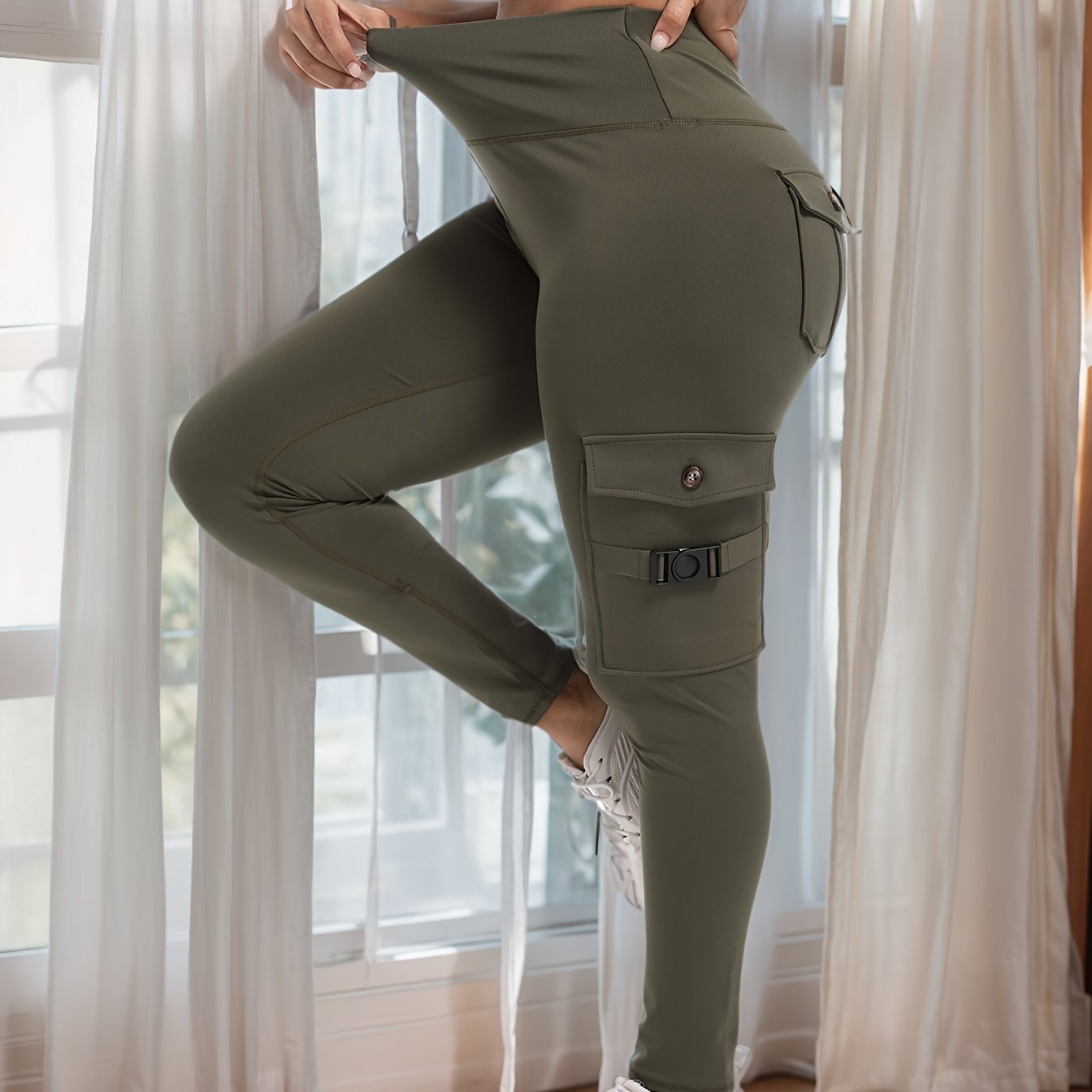 Work Leggings with 4-Button Pockets | Product Universal