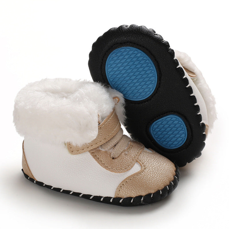 Cozy Winter Baby Boots - Non-Slip, Warm Fleece Lining,