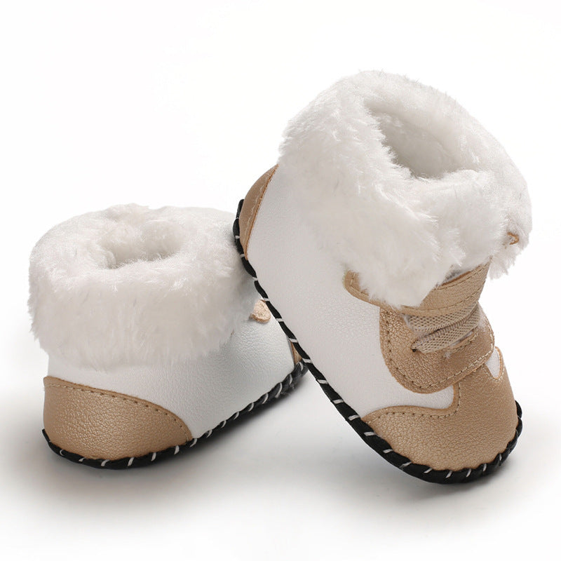 Cozy Winter Baby Boots - Non-Slip, Warm Fleece Lining,