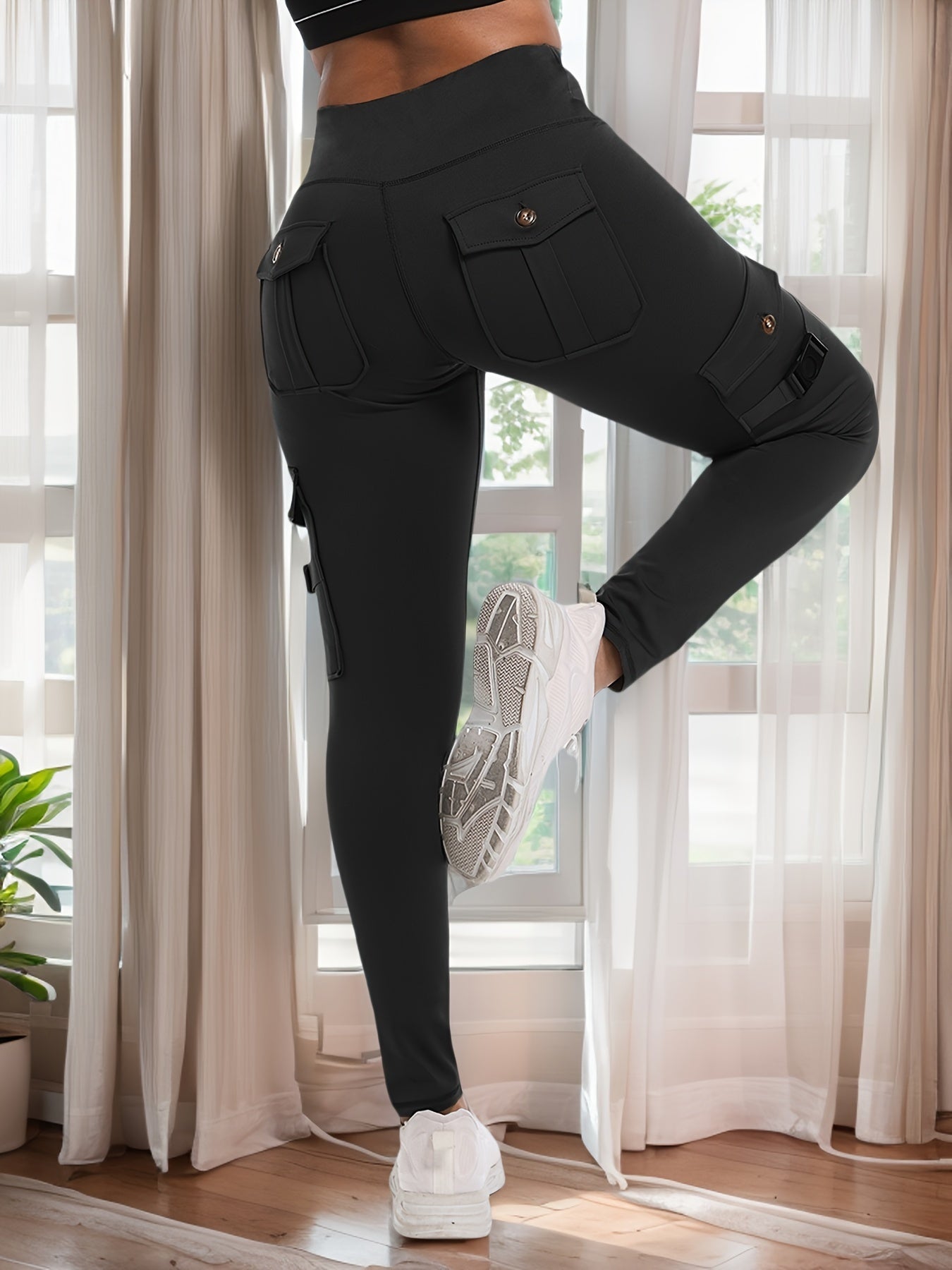 Work Leggings with 4-Button Pockets | Product Universal