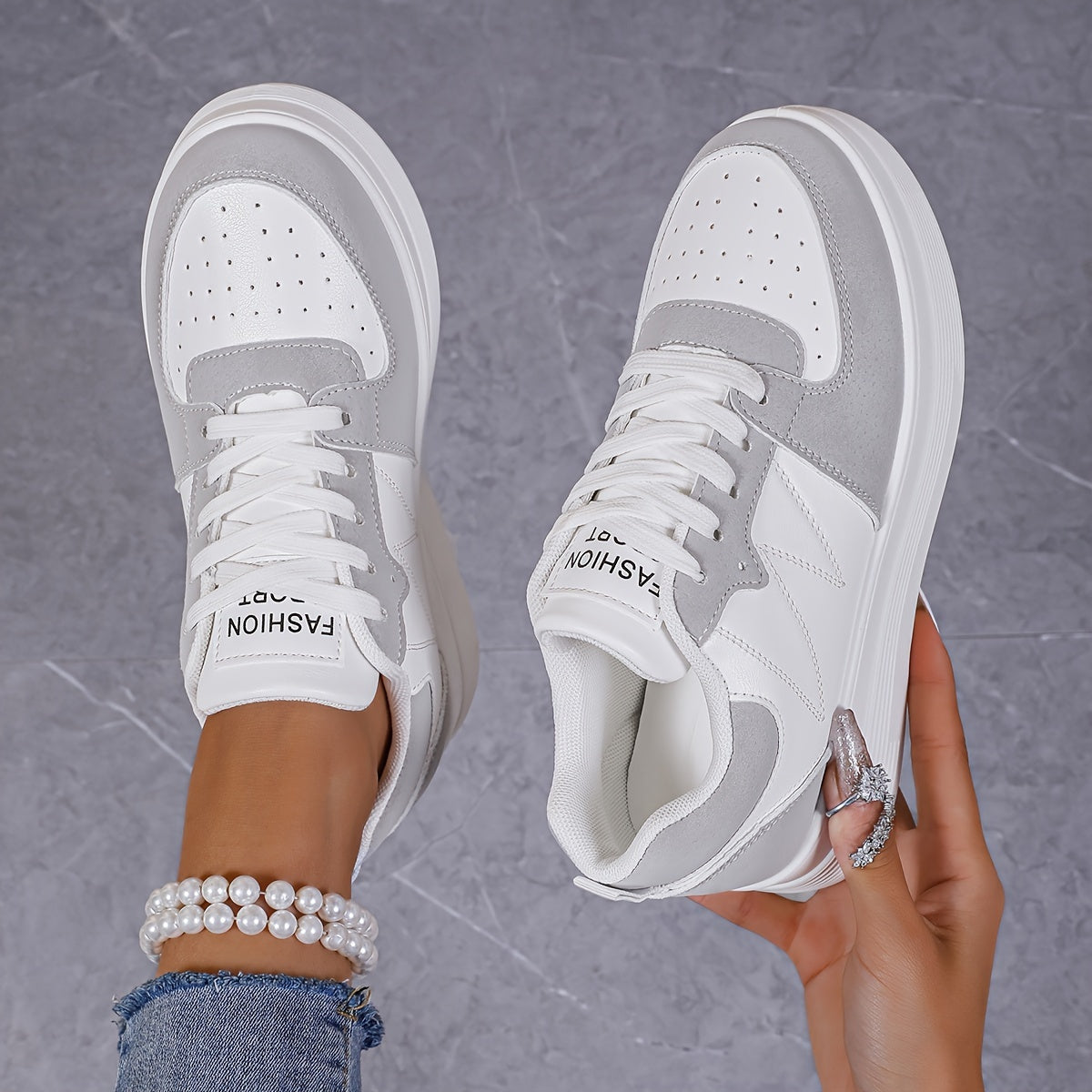 Women's Sneakers, Casual Lace Up Outdoor Shoes