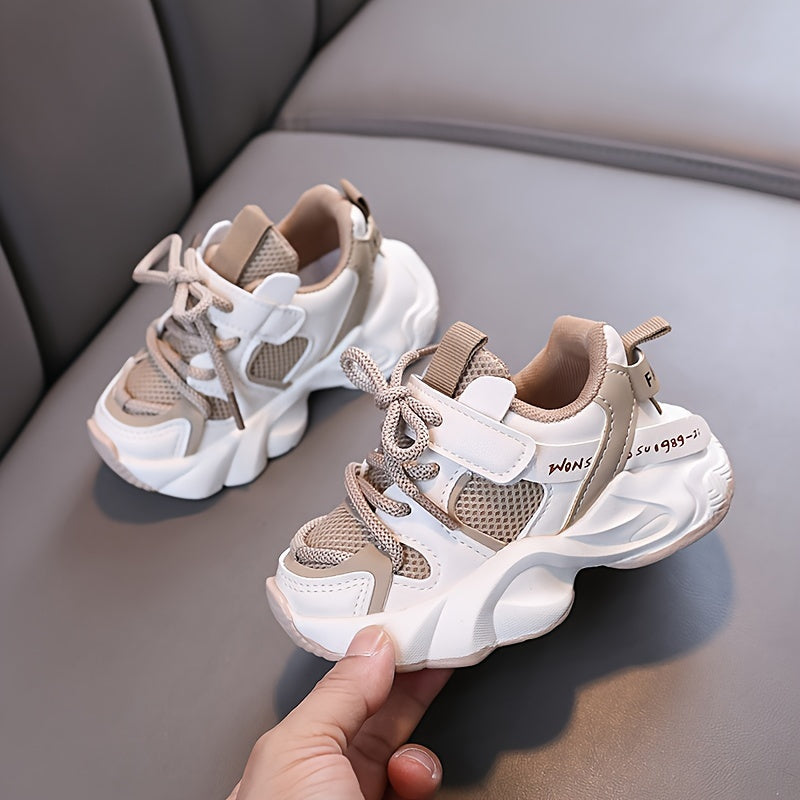 Comfortable Low Top Mesh Sneakers For Baby's, Breathable Wear