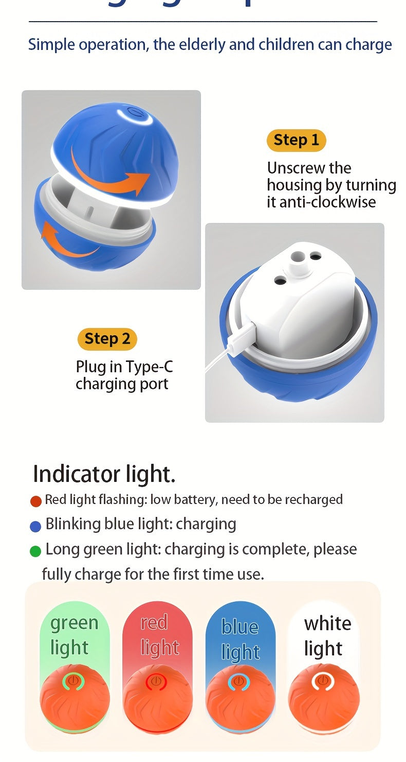 Interactive Bouncing Smart Ball Dog Toy USB Charging  | Product Universal