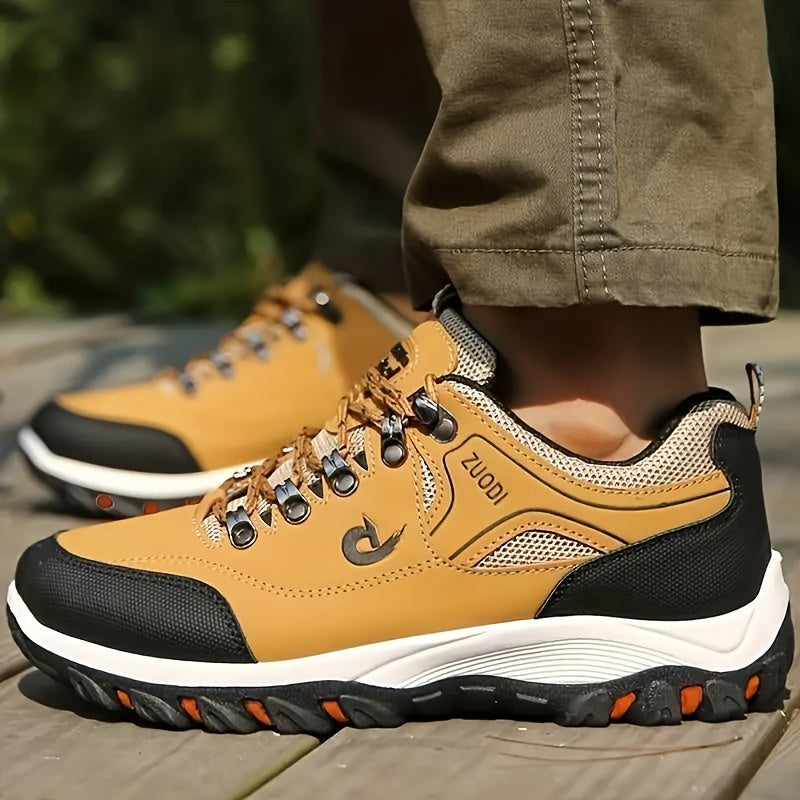 Men's Casual Sneakers - Breathable, Non-Slip, Lace-Up Sneakers.