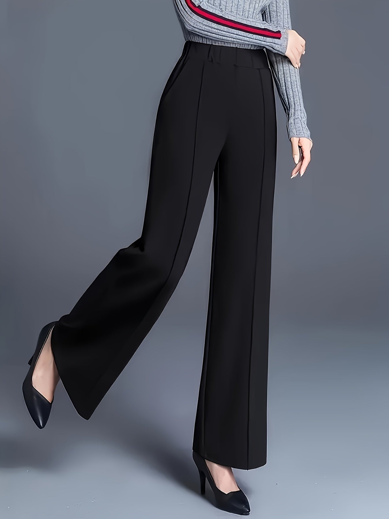 Solid Color Straight Leg Pants | Product Universal