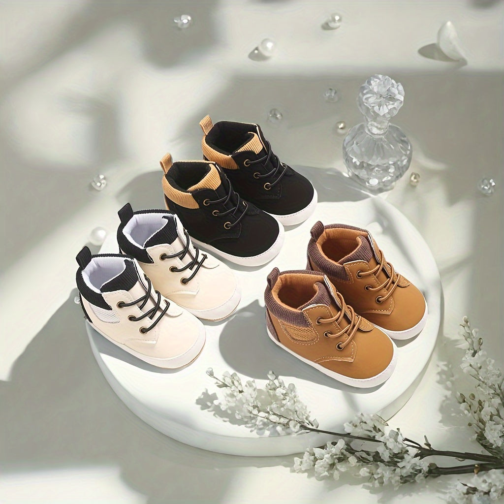 Fashion Trendy British Style Baby Boy High Top