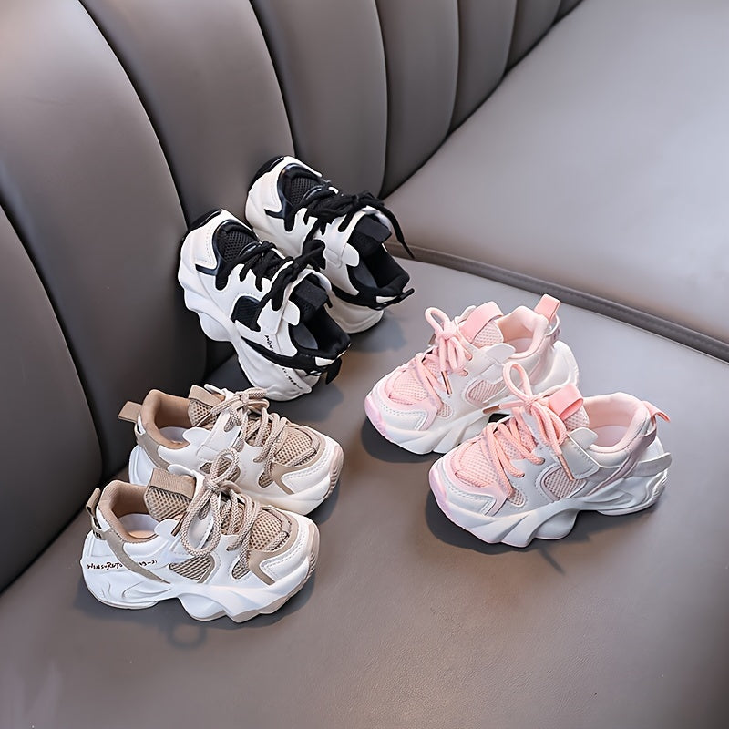 Comfortable Low Top Mesh Sneakers For Baby's, Breathable Wear