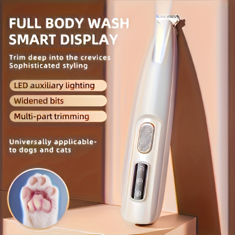 Quiet Cordless Pet Hair Trimmer LED Lights  | Product Universal