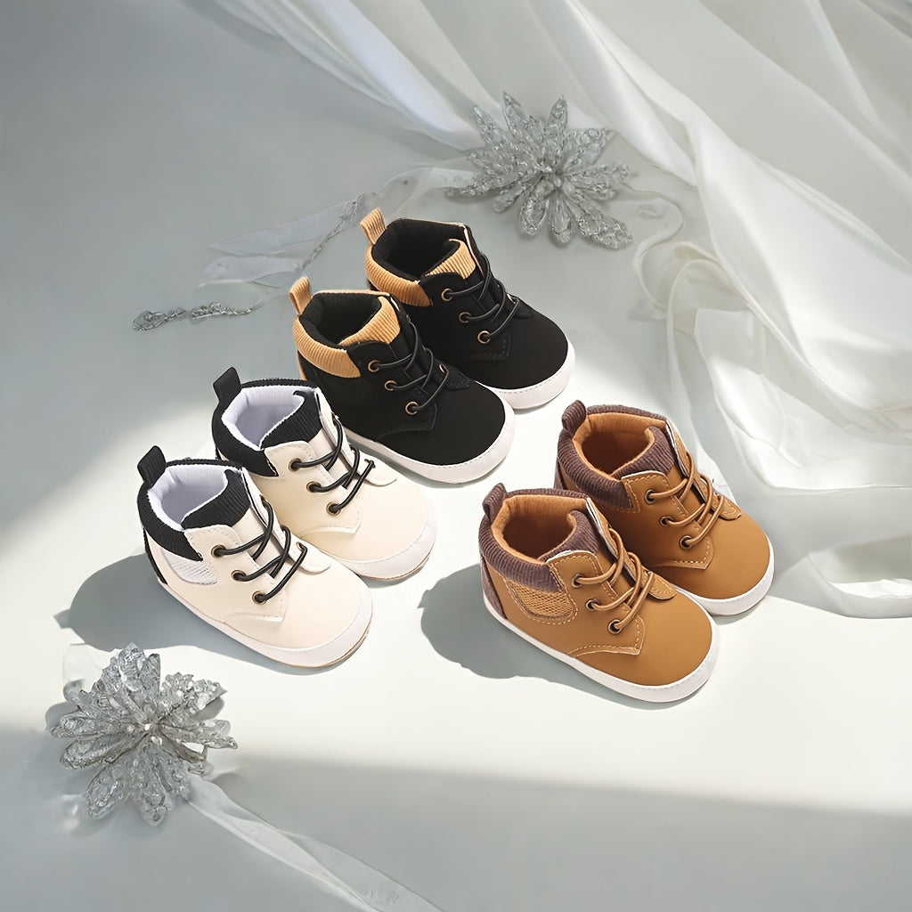 Fashion Trendy British Style Baby Boy High Top