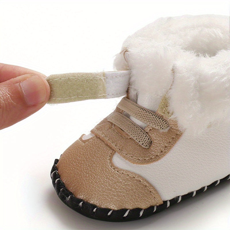 Cozy Winter Baby Boots - Non-Slip, Warm Fleece Lining,