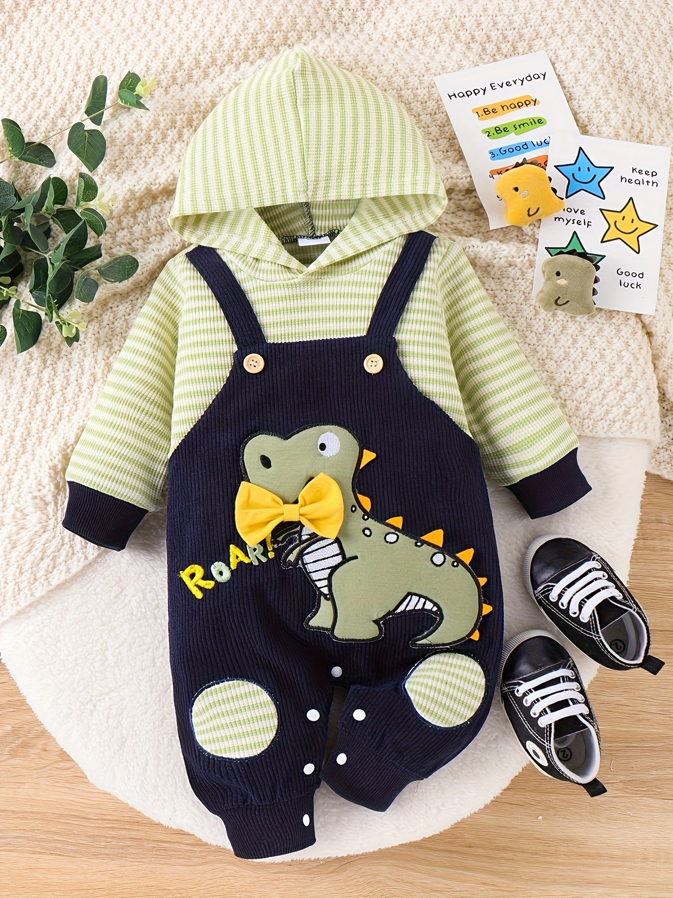 Adorable Bear-Themed Cotton Romper