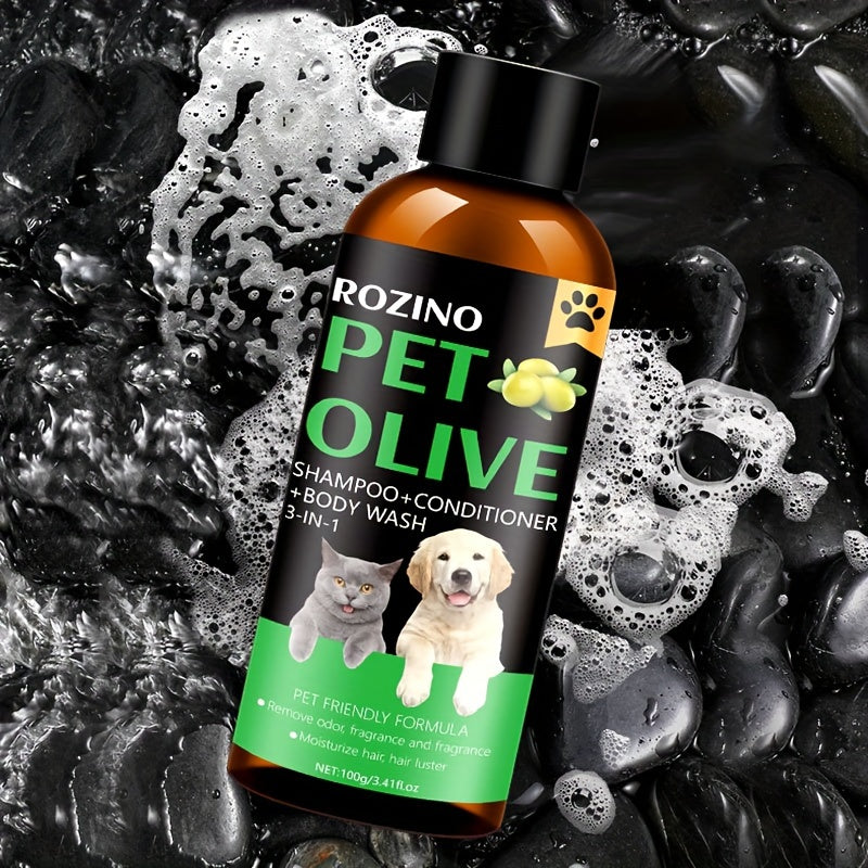 Rozino 3-in-1 Pet Grooming Shampoo Moisturizing Fruit Oil Formula  | Product Universal