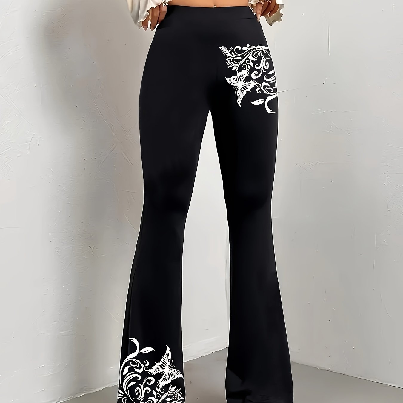 Gothic High Waist Flared Pants | Product Universal