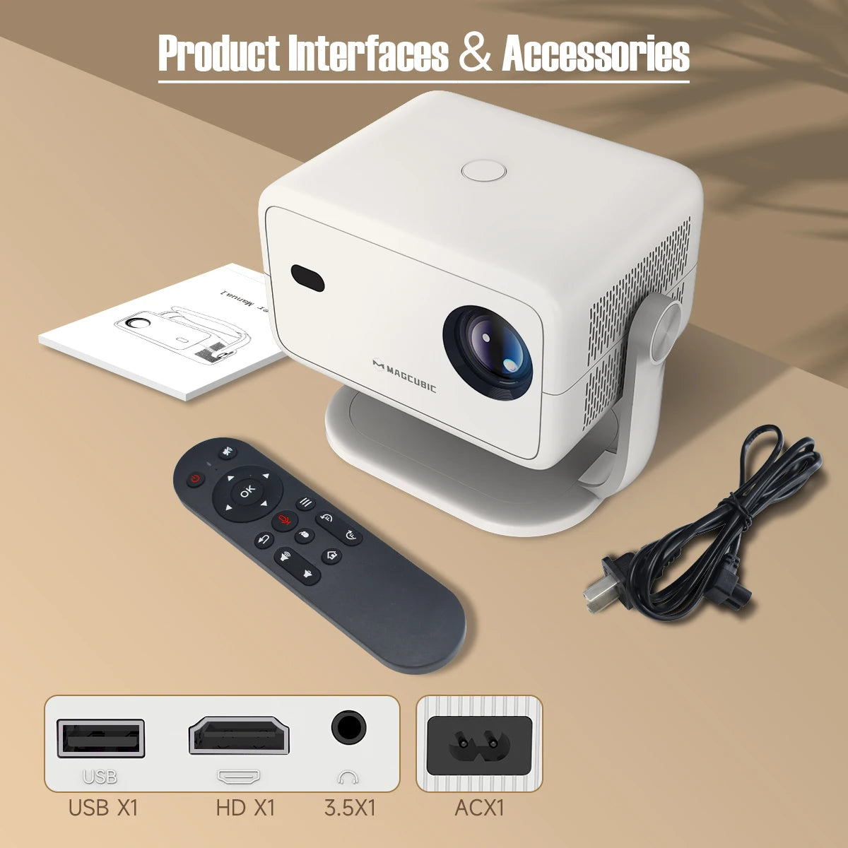 MAGCUBIC Native 1080P Projector 4K Outdoor Cinema  | Product Universal