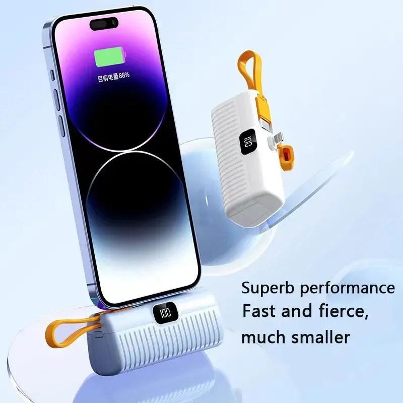 50,000mAh Mini Power Bank Built-in Cable & Digital Display  | Product Universal