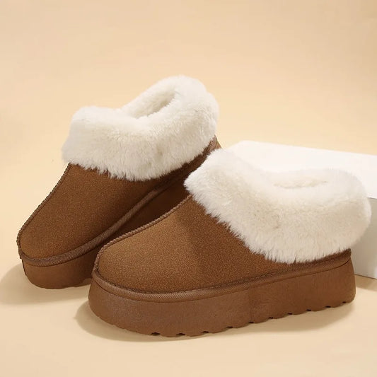 Women's Thick Sole Sheepskin Wool Anti Slip Snow Boots Fashion Women's