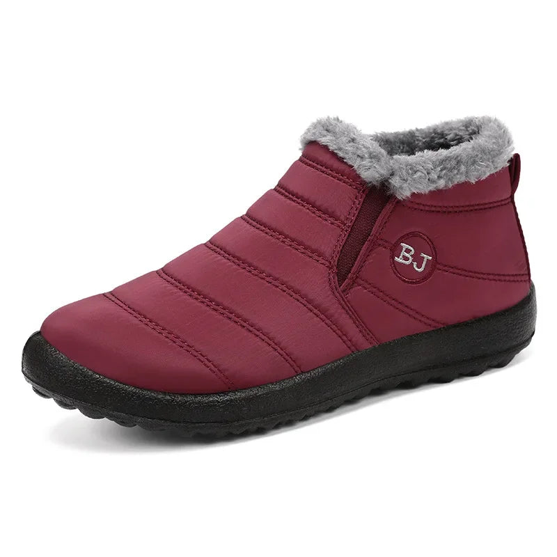 Cotton shoes, winter new couple snow boots with plush and thick cotton boots.