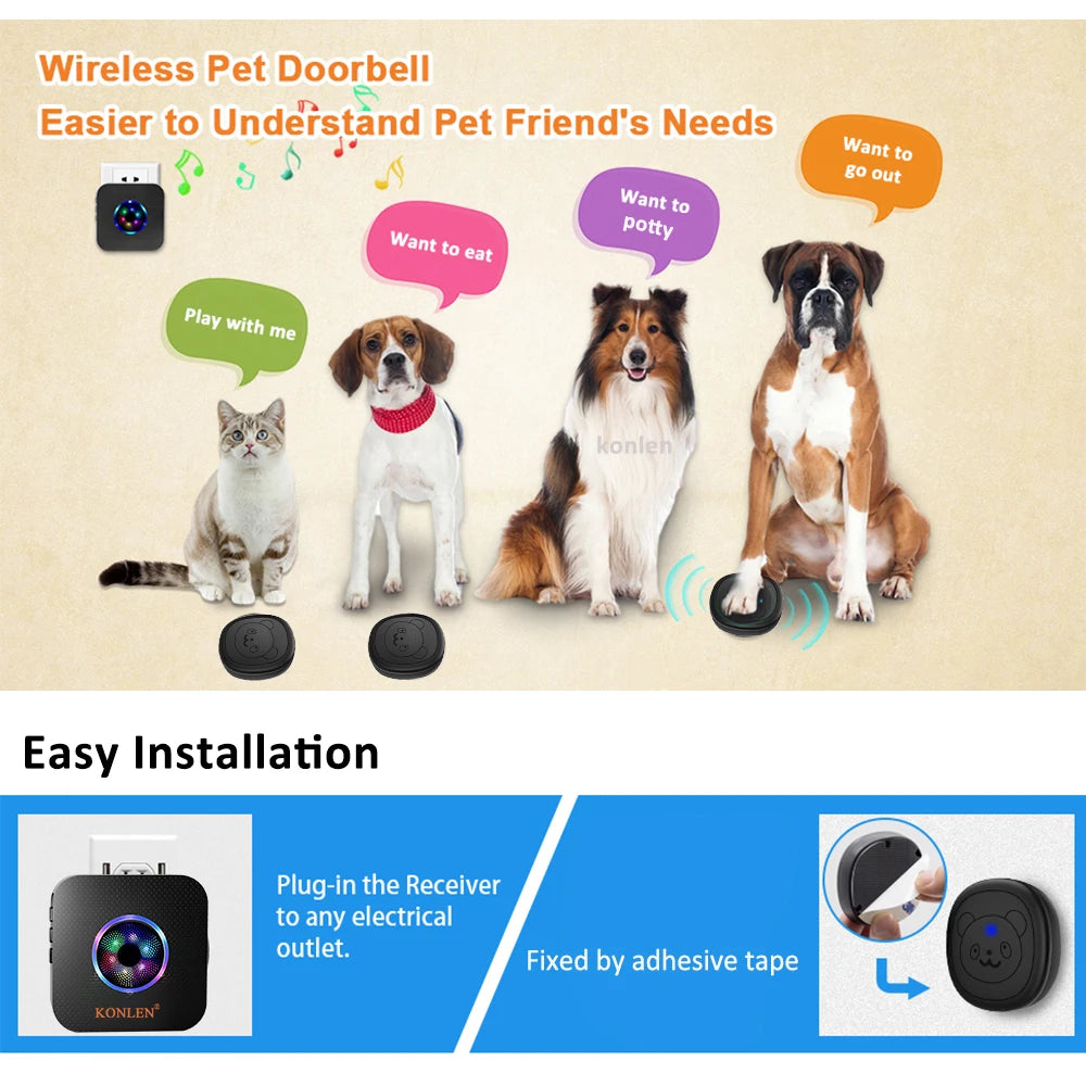 Smart Dog Doorbell Wireless for Potty Training  | Product Universal