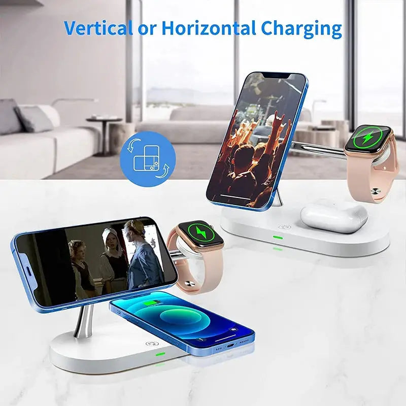 3-in-1 Wireless Charger Stand for iPhone and Apple Watch | Product Universal