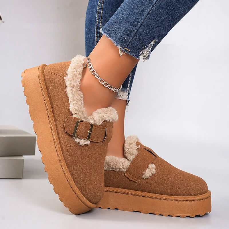 Warm Thicken Plush Snow Boots Women